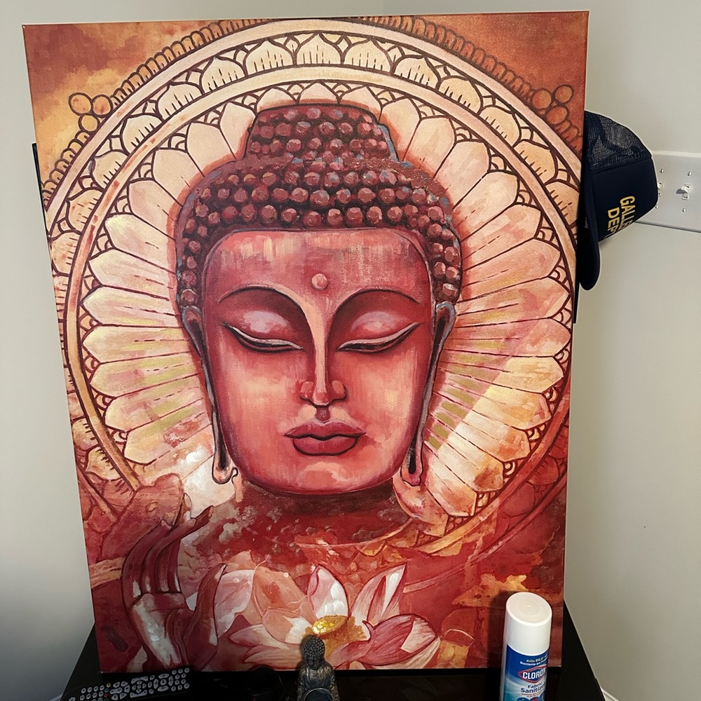 Buddha painting/ canvas. 3ft by 4 feet